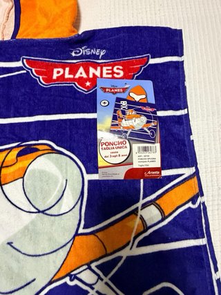 Poncho Toalla Disney Planes 3-8 años