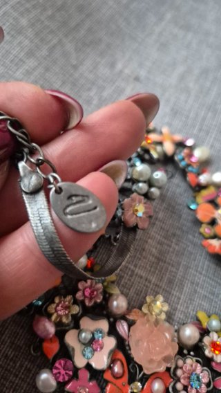 Collana floreale multicolor