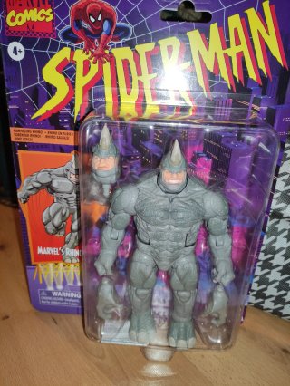 Marvel Legends Spider-Man Rhino Retro Card