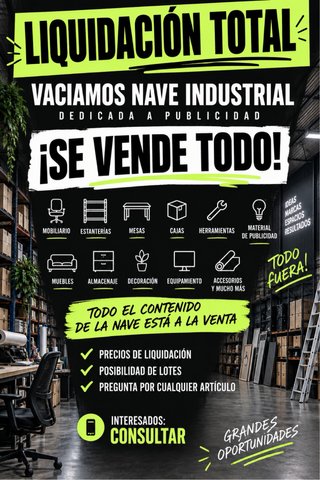 Vaciamos nave industrial