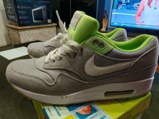 Zapatillas Nike Air Max grises y verdes