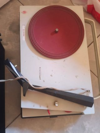 Giradischi Siera portatile con valigetta vintage