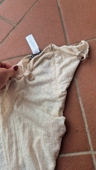 Pantaloni svasati beige