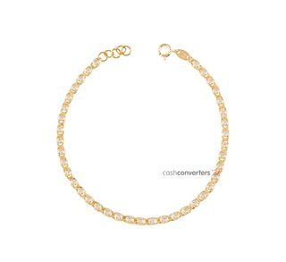 pulsera oro 18k con piedra con circonita