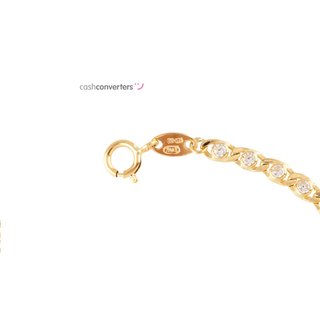 pulsera oro 18k con piedra con circonita
