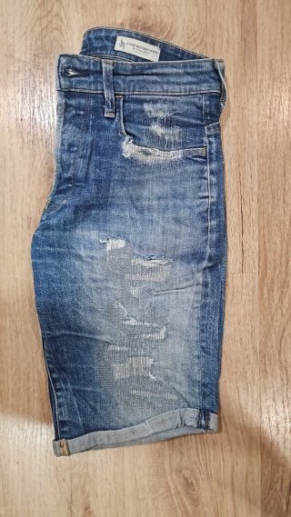Pantalones cortos G-Star RAW azules desgastados