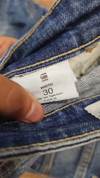 Pantalones cortos G-Star RAW azules desgastados