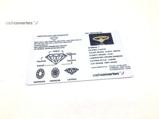 sortija oro 18k con piedra con diamante de laboratorio
