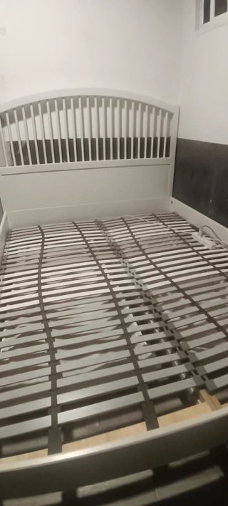 Cama 160x200 Madera Blanca