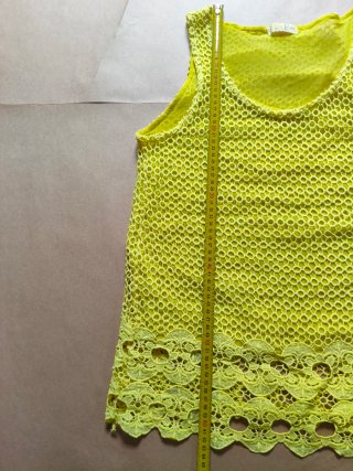 Top encaje amarillo F&F Talla M