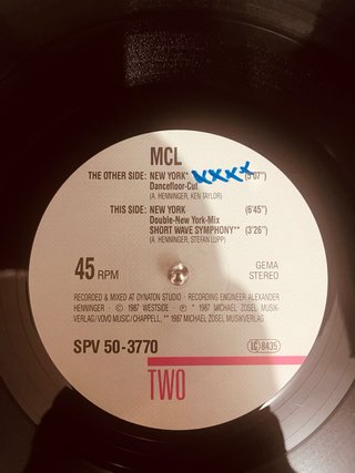MCL New York Vinilo 12 SPV 50-3770