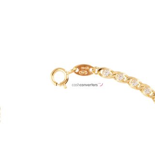 pulsera oro 18k con piedra con circonita