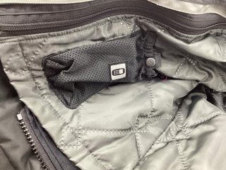 chaqueta motorista ixs blanco-negro