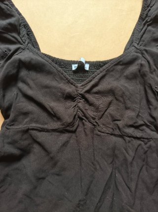 Vestido Negro Corto DEVOTED Bordado Talla S