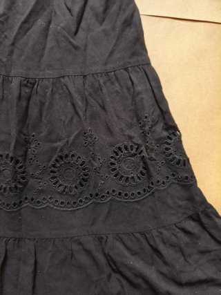 Vestido Negro Corto DEVOTED Bordado Talla S
