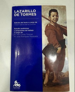 Libro Lazarillo de Tormes