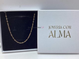 cadena oro 18k 25cm