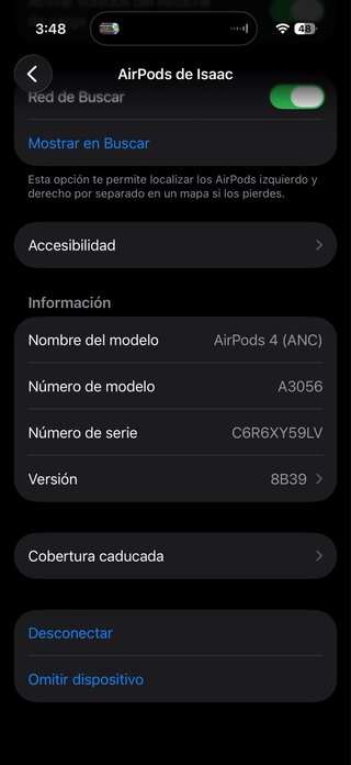 AirPods 4 ANC – Cancelación activa de ruido