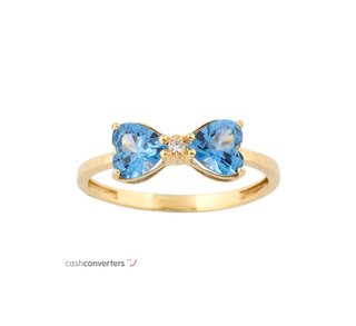 anillo oro 18k con piedra con circonita t. 18 (18,47 mm)