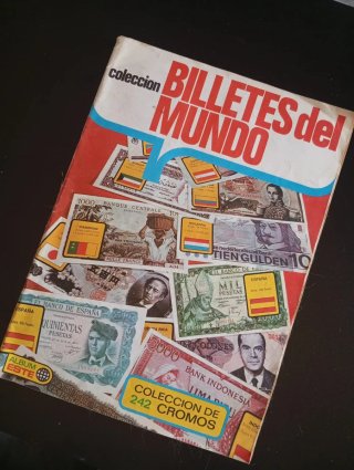 Colección Billetes del Mundo Álbum Cromos
