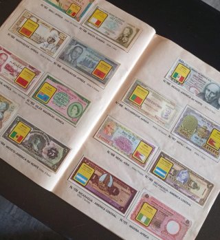 Colección Billetes del Mundo Álbum Cromos