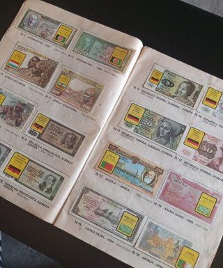 Colección Billetes del Mundo Álbum Cromos