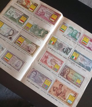Colección Billetes del Mundo Álbum Cromos