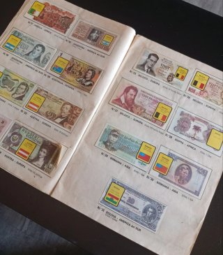 Colección Billetes del Mundo Álbum Cromos