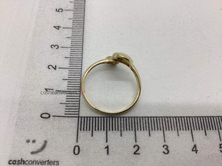 anillo oro 18k con piedra con circonita t. 18 (18,47 mm)