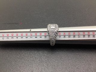 anillo plata 925mm con piedra con circonita