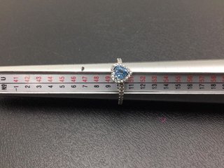 anillo plata 925mm con piedra con circonita