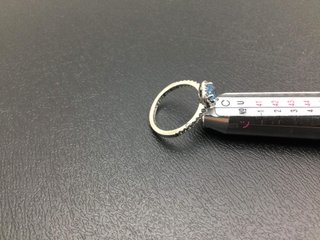 anillo plata 925mm con piedra con circonita