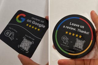 Cartão NFC + QR Code Google Reviews