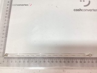 cadena plata 925mm con piedra con circonita 19cm