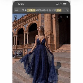 Vestido Rocío Osorno Azul
