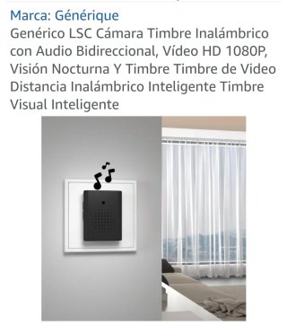 Timbre Video Portero LSC WiFi HD 1080p