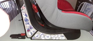 Seggiolino Auto Isofix 0-18 mesi Rosso/Grigio