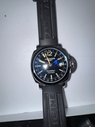 Reloj automático estilo GMT 44 mm – esfera azul –
