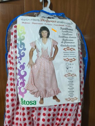 Disfraz Sevillana Flamenco Talla L