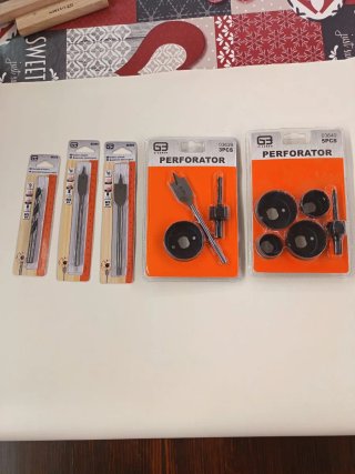 Set punte per trapano e frese per legno