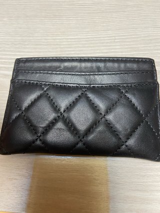 Monedero Chanel Piel Negro y Dorado
