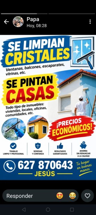 Ago limpieza de cristales pisos oficinas tiendas