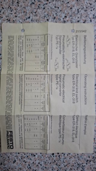 2x Botões limitadores Festo