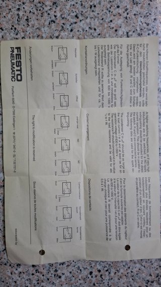 2x Botões limitadores Festo