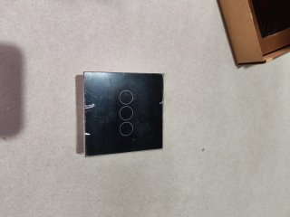 Interruttore touch nero 3 pulsanti
