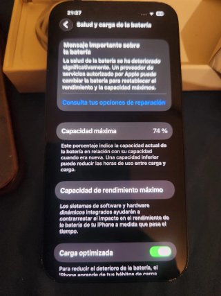 iPhone 13 · 128GB · Muy buen estado · Batería 74%