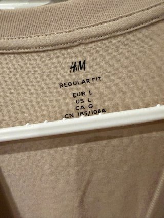 Camiseta H&M Beige L