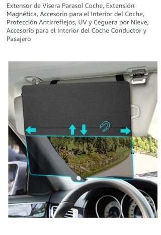 Extensor Visera Parasol Coche Magnético