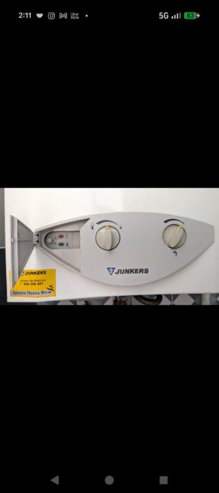 Termo de gas butano Junkers blanco