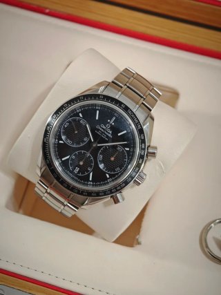 Omega Speedmaster Racing Negro/Plata
